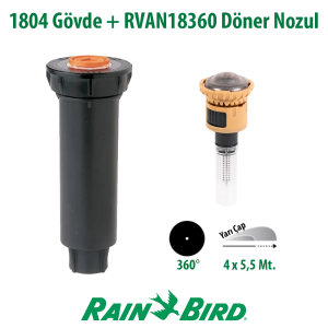 Rain Bird RVAN18360 Döner Nozul Tam Tur 4 - 5