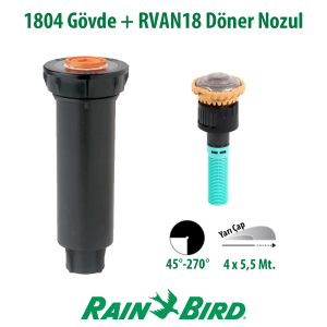 Rain Bird RVAN18 Döner Nozul Açı Ayarlı 4 - 5